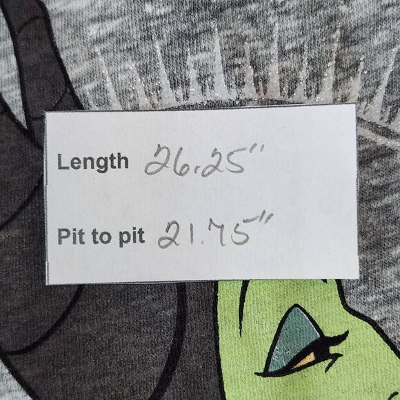 Disney Gray Maleficent Drama Queen T-Shirt NWT Size XXL Junior - Picture 9 of 9